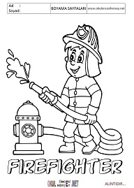 ingilizce boyama sayfaları